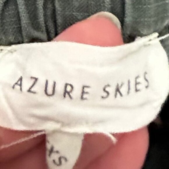 Aritzia Azure Skies Trope Shorts Chambray Drawstring Waist Army Green Size XXS - Picture 12 of 15